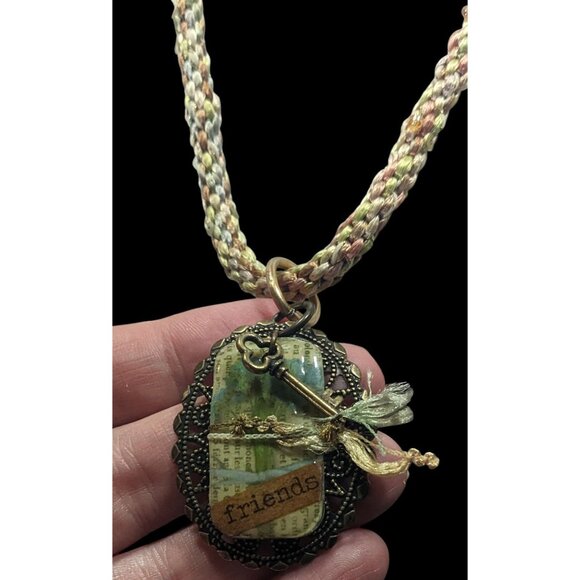 Handmade Rustic Cottagecore Friendship Necklace - Picture 5 of 7
